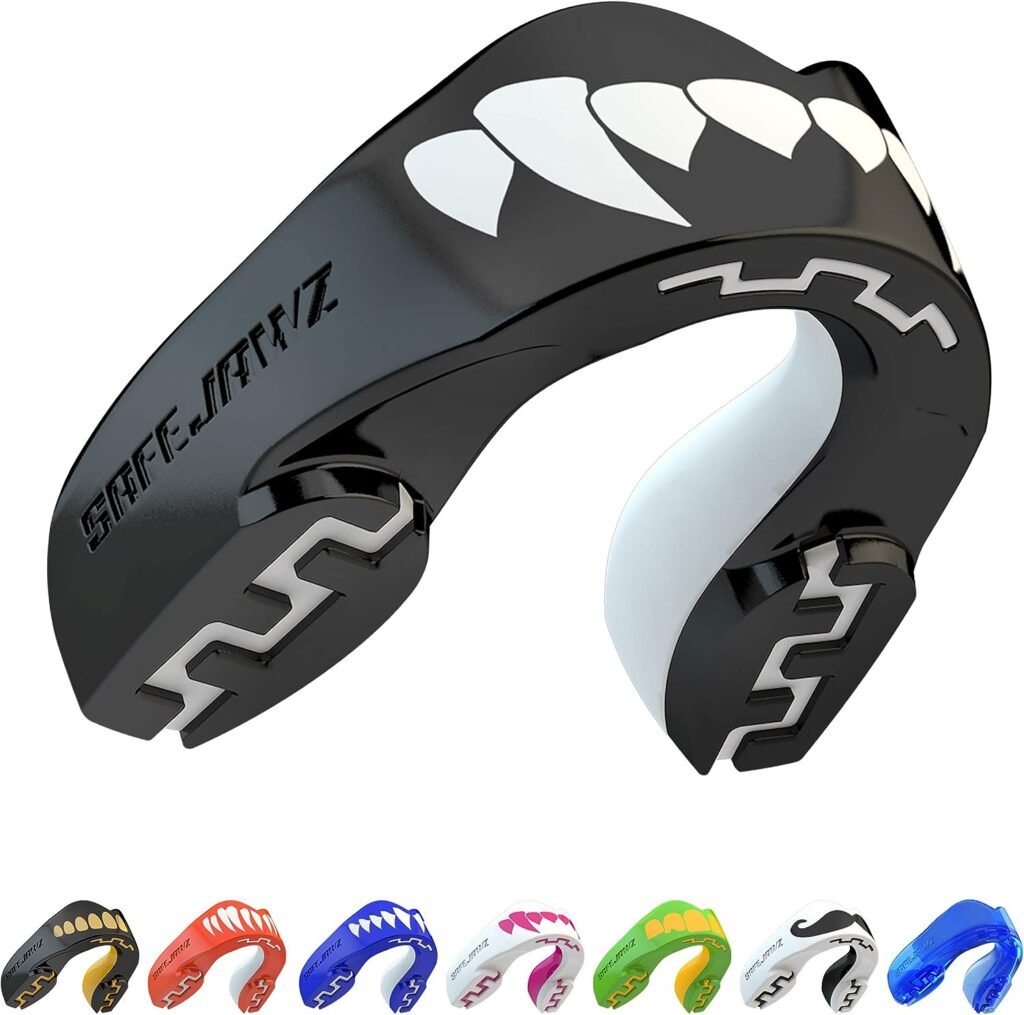 Safejawz Mouthguard Slim Fit, Adults And Junior Mouth Guard With Case For Boxing, Basketball, Lacrosse, Football, Mma, Martial Arts, Hockey And All Contact Sports