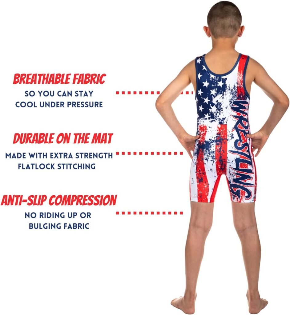 Ko Sports Gear - Unisex Wrestling Singlet, Comfortable  Breathable, 4 Way Stretch, Full Range Of Youth And Adult Sizes