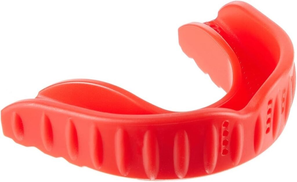 Mouth Guard, Sports Mouthguard, Slim Fit,Moldable,Professional Mouthguard For Boxing,Football, Lacrosse, Hockey, Basketball (1 Pack-Red)